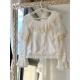 Miss Point Point Garden Short Sleeve Blouse with Extension Sleeves(Reservation/2 Colours/Full Payment Without Shipping)